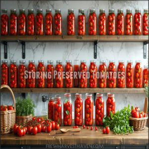 Storing Preserved Tomatoes