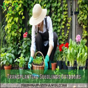 Transplanting Seedlings Outdoors