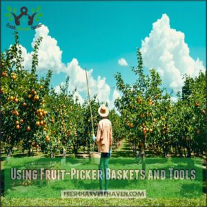 Using Fruit-Picker Baskets and Tools