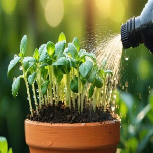 Watering Seedlings