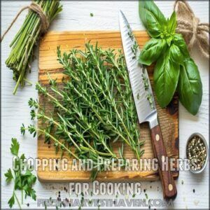 Chopping and Preparing Herbs for Cooking