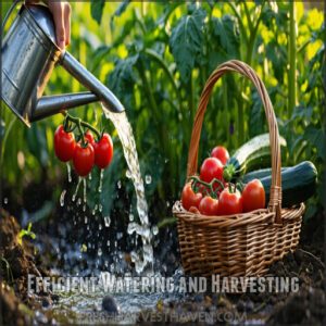 Efficient Watering and Harvesting