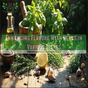 Enhancing Flavors With Herbs in Various Dishes