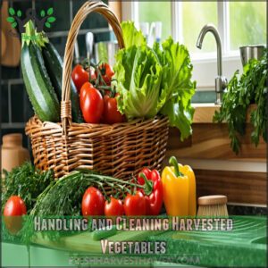 Handling and Cleaning Harvested Vegetables