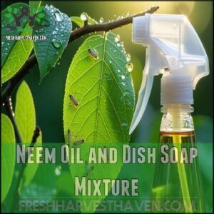 Neem Oil and Dish Soap Mixture