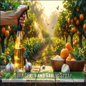 Soap Spray and Garlic Spray