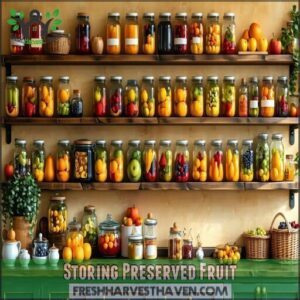 Storing Preserved Fruit