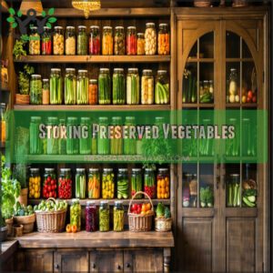 Storing Preserved Vegetables