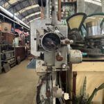 there is a machine that is sitting in a warehouse