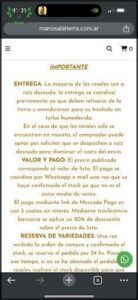 A sign in Spanish that says "Entrenegla la mayoria de los rosales son".