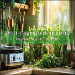 drying and preserving fresh herbs at home