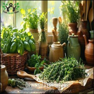 Drying Fresh Herbs