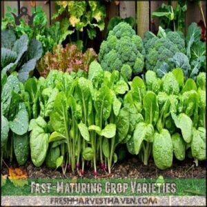 Fast-Maturing Crop Varieties