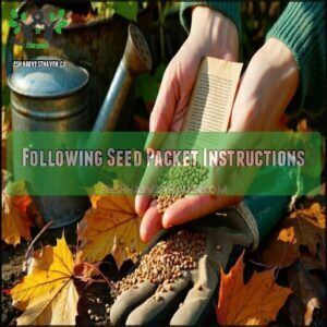 Following Seed Packet Instructions