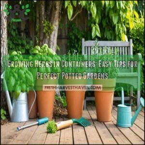 growing herbs in containers