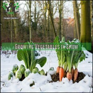 Growing Vegetables in Snow