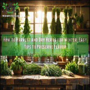 how to harvest and dry herbs for winter