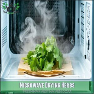 Microwave Drying Herbs