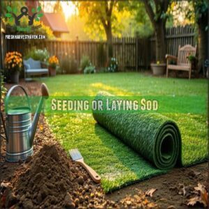 Seeding or Laying Sod