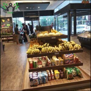 there are many different types of fruits and vegetables on display