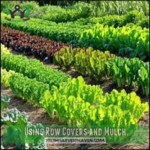 Using Row Covers and Mulch