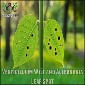 Verticillium Wilt and Alternaria Leaf Spot