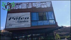 A building with a sign that says "Golten Garden".