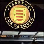 A sign that says TABERNA LOS VAZQUEZ.
