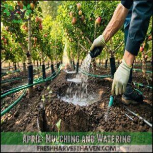 April: Mulching and Watering
