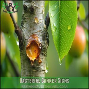 Bacterial Canker Signs