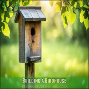building a birdhouse