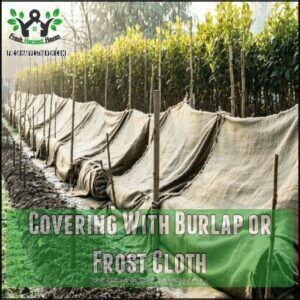 Covering With Burlap or Frost Cloth