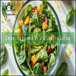 Crunchy Lemon-Pesto Garden Salad