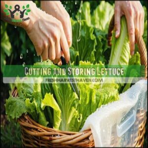Cutting and Storing Lettuce