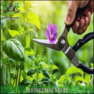 Deadheading Herbs