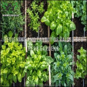 Designing and Layout of Raised Bed Herb Gardens