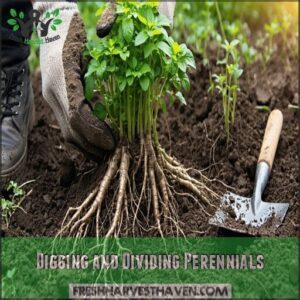 digging and dividing perennials