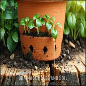 Drainage Holes and Soil