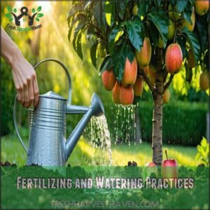 fertilizing and watering practices
