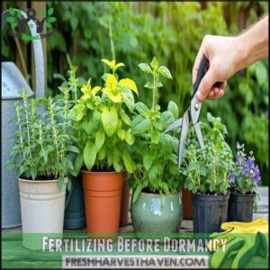 Fertilizing Before Dormancy