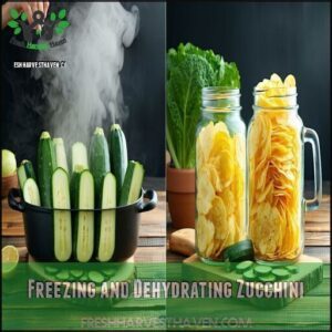Freezing and Dehydrating Zucchini