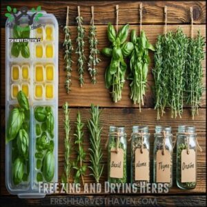 Freezing and Drying Herbs