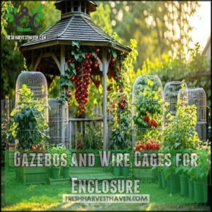Gazebos and Wire Cages for Enclosure