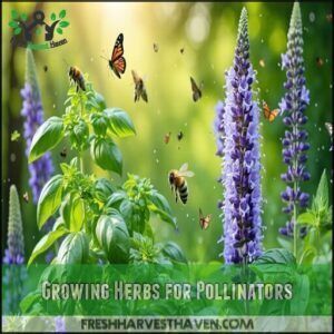 Growing Herbs for Pollinators