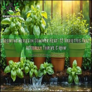 growing herbs in summer heat
