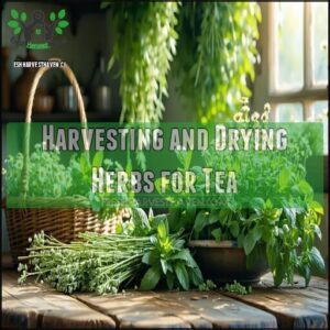 Harvesting and Drying Herbs for Tea