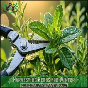 Harvesting Herbs for Winter