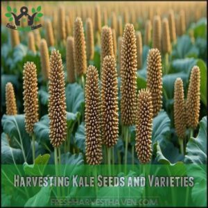 Harvesting Kale Seeds and Varieties