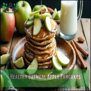 Healthy Oatmeal Apple Pancakes