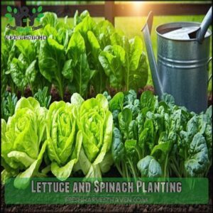 Lettuce and Spinach Planting
